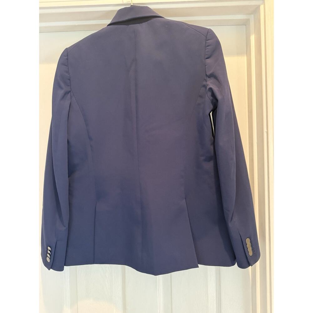 VERONICA BEARD Blue Blazer Jacket Size 10 Notch Lapel One-Button Cotton Blend - Picture 7 of 7